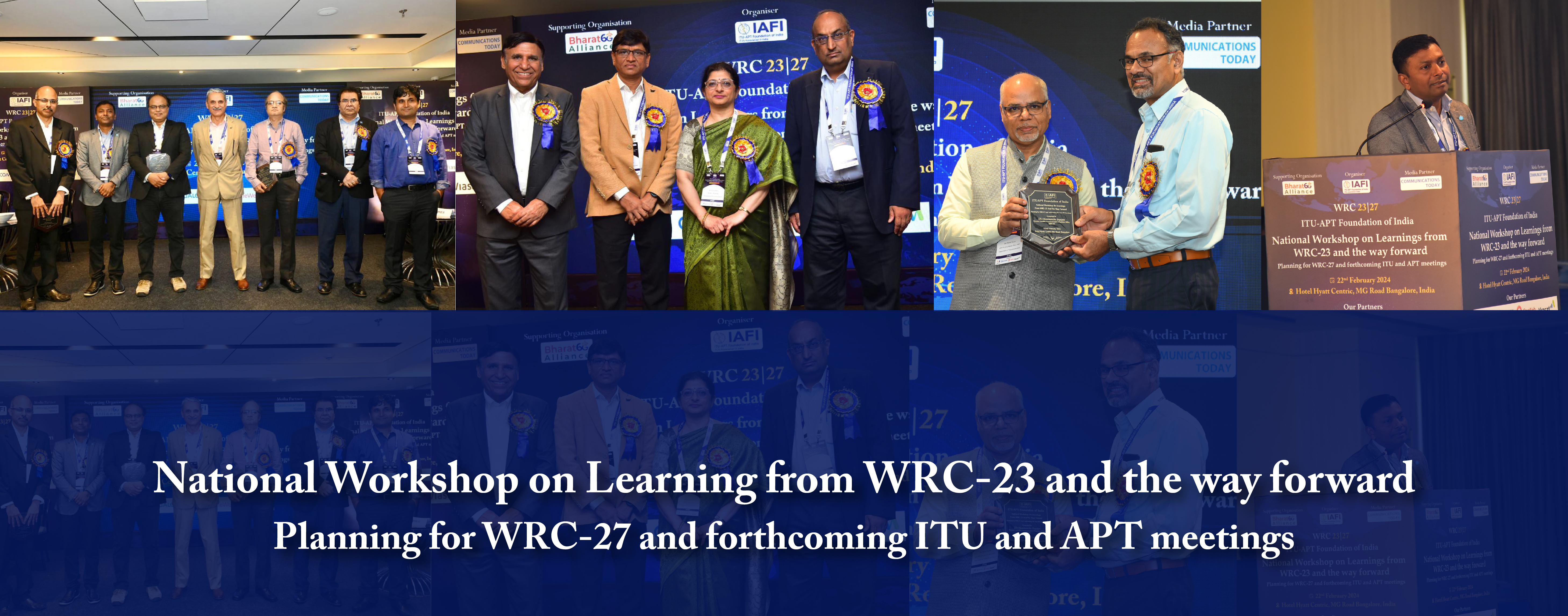 Learnings from WRC-23 and the way forward Planning for WRC-27 and forthcoming ITU and APT meetings